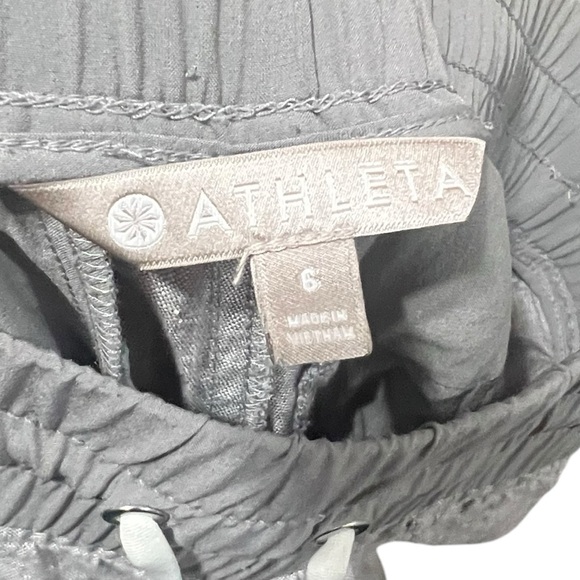Athleta Cabo Linen Wide Leg Pant Grey Size 6 - Picture 11 of 12